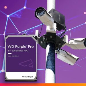 דיסק קשיח פנימי לנייח WD 4TB Purple 5400rpm 256MB 3.5