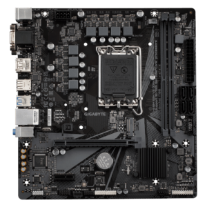 לוח למעבדי אינטל Gigabyte H610M S2H V2 Micro-ATX VGA DVI DP HDMI