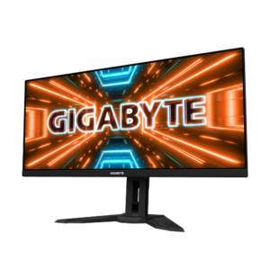 מסך מחשב גיימינג Gigabyte M34WQ 144HZ UWQHD 1MS HDR400 IPS KVM 21:9 SPK BLACK