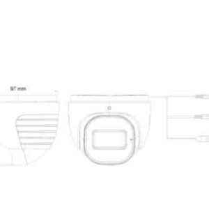 מצלמת כיפה ProVision AHD DI-320A-28 2MP 2.8 20M 4in1