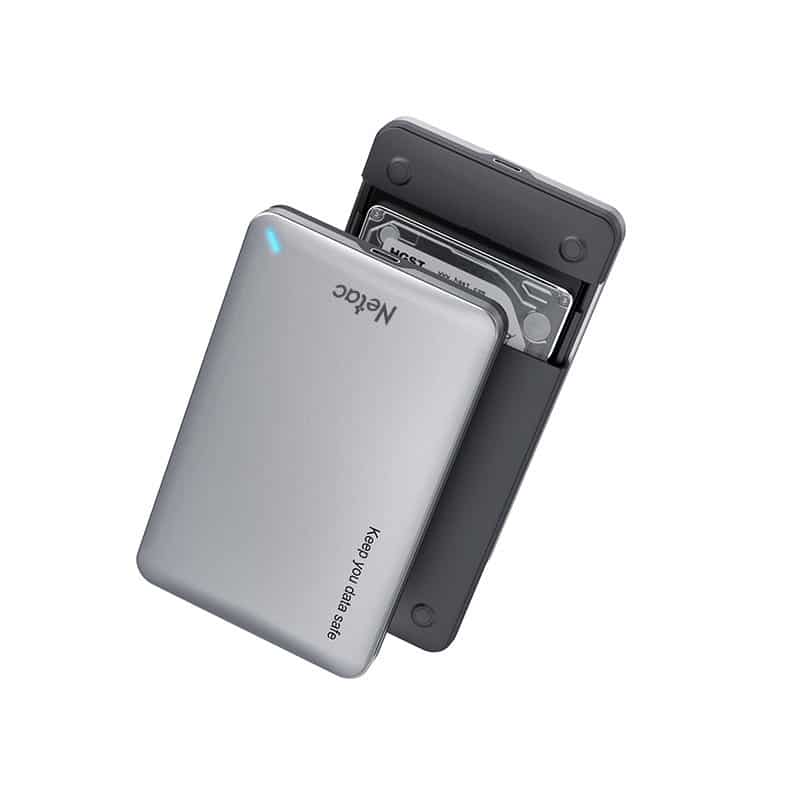 קופסא חיצונית לדיסק Netac USB Type-C/A 2.5 Inch SATA HDD Case