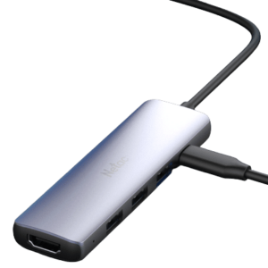 תחנת עגינה Netac WF12 Type-C USB 3.0X1 USB 2.0X2 1GB Lan HDMI PD