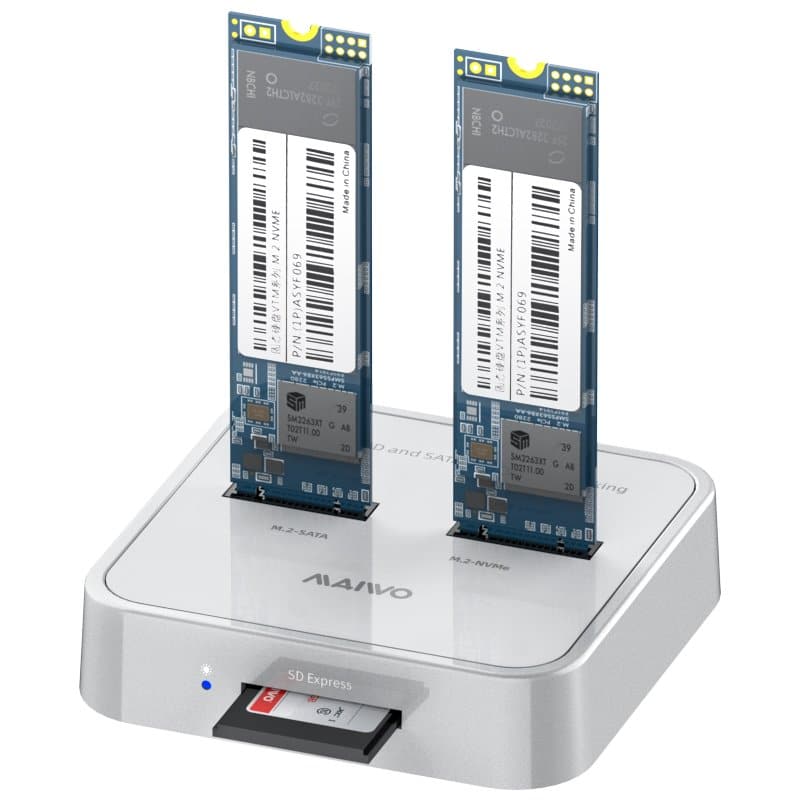 תחנת עגינה לדיסקים MAIWO Type-C to M.2/NVME Plus Card Reader